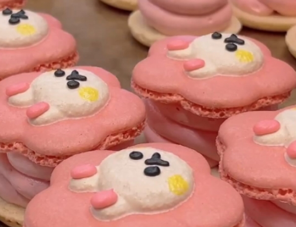 甘酸っぱさがたまらない!ラズベリー味のトゥンカロン🍓| koko macaron(ココマカロン)