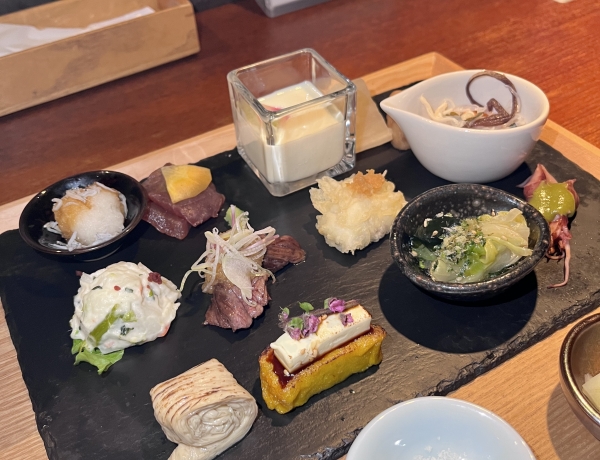 絶景の中、健康ランチが食べられる