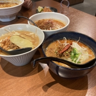 田所商店のスパイス系味噌らーめん3種食べ比べ