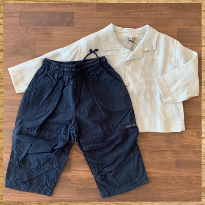 HILDE&CO生成りシャツジャケット¥2,200(tax in)【color beige】【size 6M(70cm)】